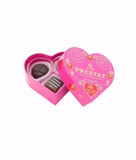 Prestat شوكولاتة مميزة في علبة على شكل قلب!