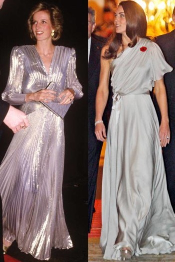 كم مرة إرتدت كايت ميدلتون مثل الراحلة الأميرة ديانا؟