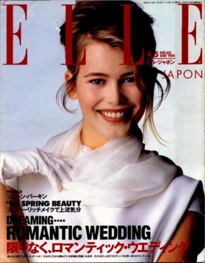 كم مرة إحتلت صورة كلوديا شيفر غلاف Elle؟