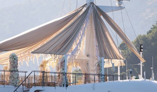 زفاف هايدي كلوم الثاني على متن أفخم يخوت العالم