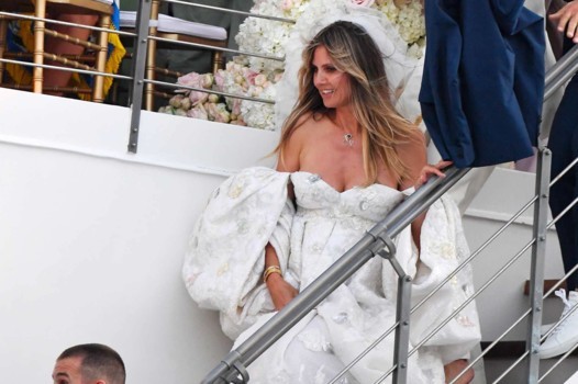 زفاف هايدي كلوم الثاني على متن أفخم يخوت العالم
