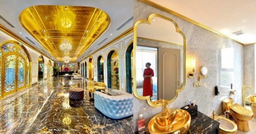 بالصور:فندق مطلي بالذهب عيار 24 من الخارج والداخل