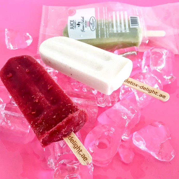 تذوقي ألوان قوس قزح مع المثلجات النباتية ICE POPs !