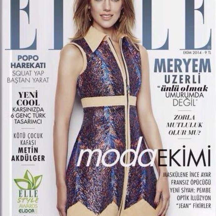 مريم أوزرلي بأجمل إطلالة على غلاف مجلة ELLE