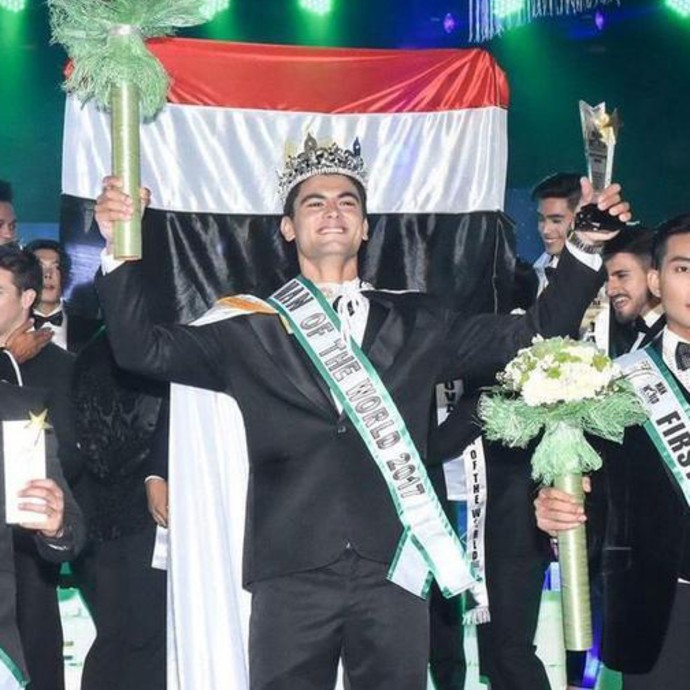 مصري يفوز بلقب "ملك جمال العالم" لهذا العام!
