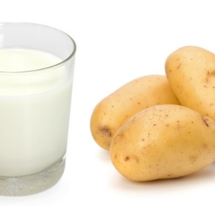 فوائد البطاطس والحليب للبشرة