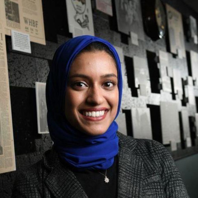 شابة مسلمة محجبة أول مراسلة في الولايات المتحدة الأمريكية!