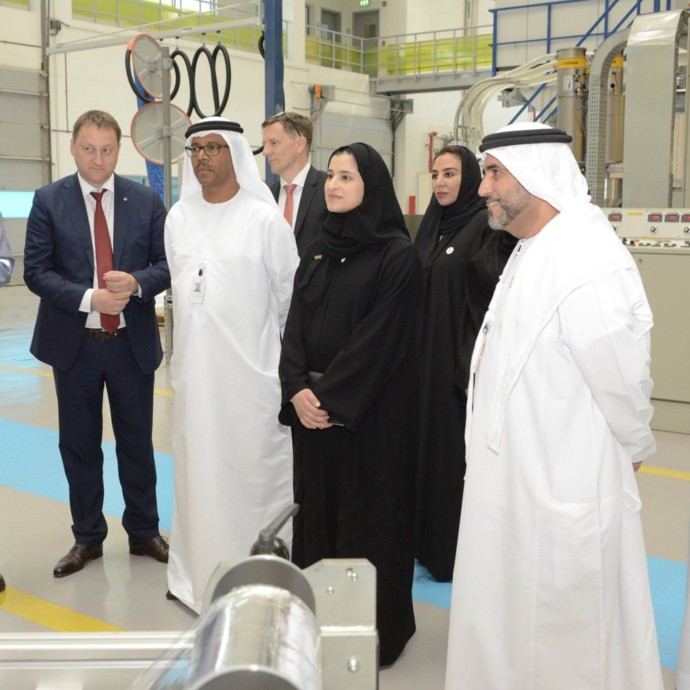 وزيرة الدولة للعلوم المتقدمة تزور مركز بروج للابتكار في أبوظبي