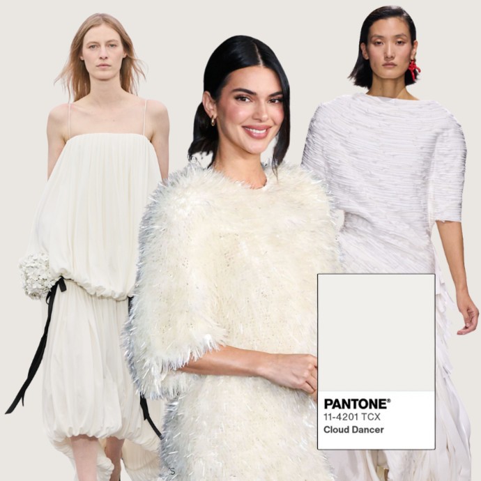 لون بانتون Cloud Dancer بإطلالات ناعمة وأنيقة