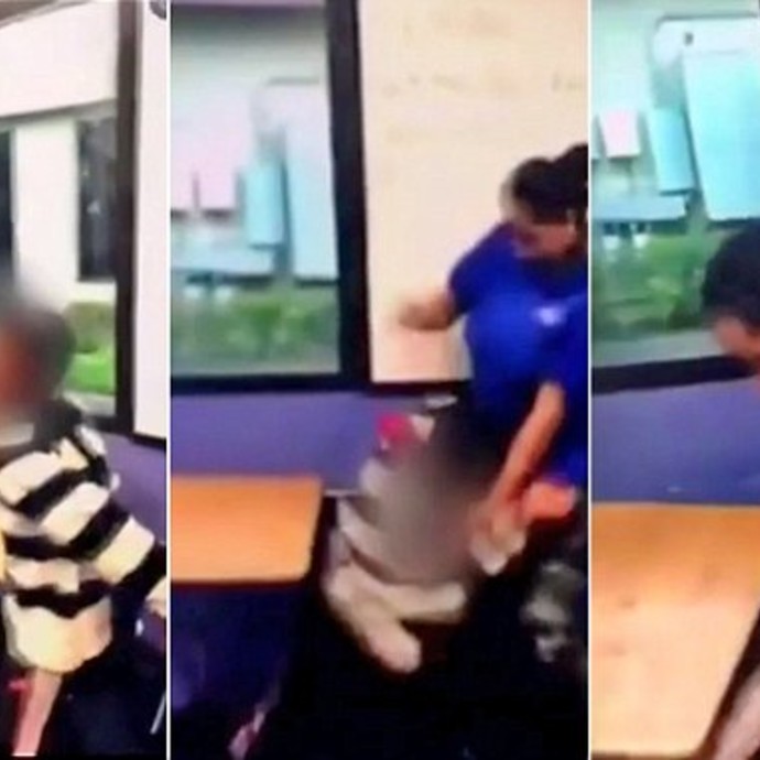 فيديو مرعب: معلمة تعتدي بالضرب على طفل ذات احتياجات خاصة
