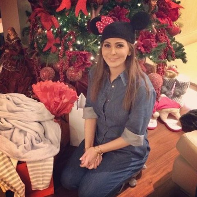 بالصور: كيف بدت شجرة عيد الميلاد في منزل إليسا؟