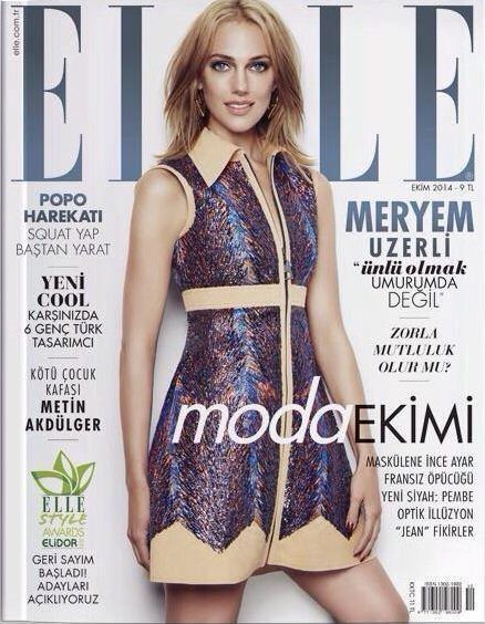 مريم أوزرلي بأجمل إطلالة على غلاف مجلة ELLE