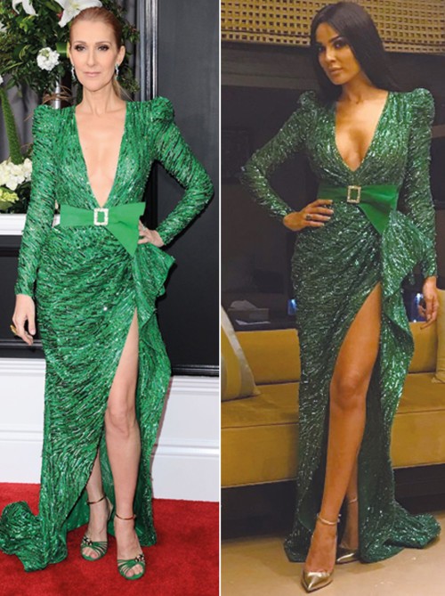 من ارتدت الفستان الأخضر بطريقة أفضل؟