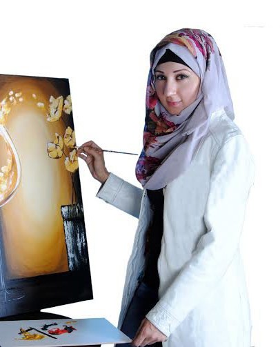 الفنانة الأردنية عبير العيسى ولغة البورتريه المعاصر
