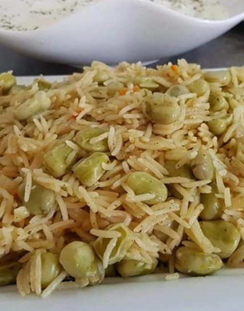 طريقة الرز بفول