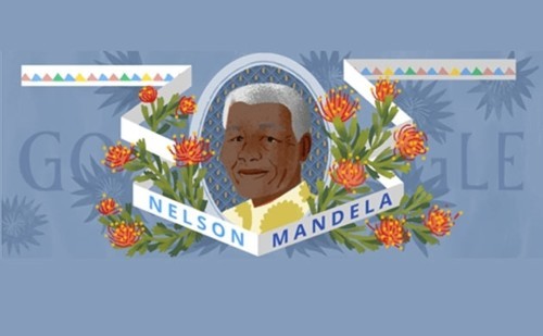 نيلسون مانديلا أيقونة النضال وأيقونة غوغل