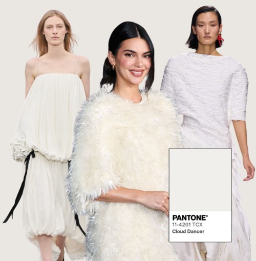 لون بانتون Cloud Dancer بإطلالات ناعمة وأنيقة