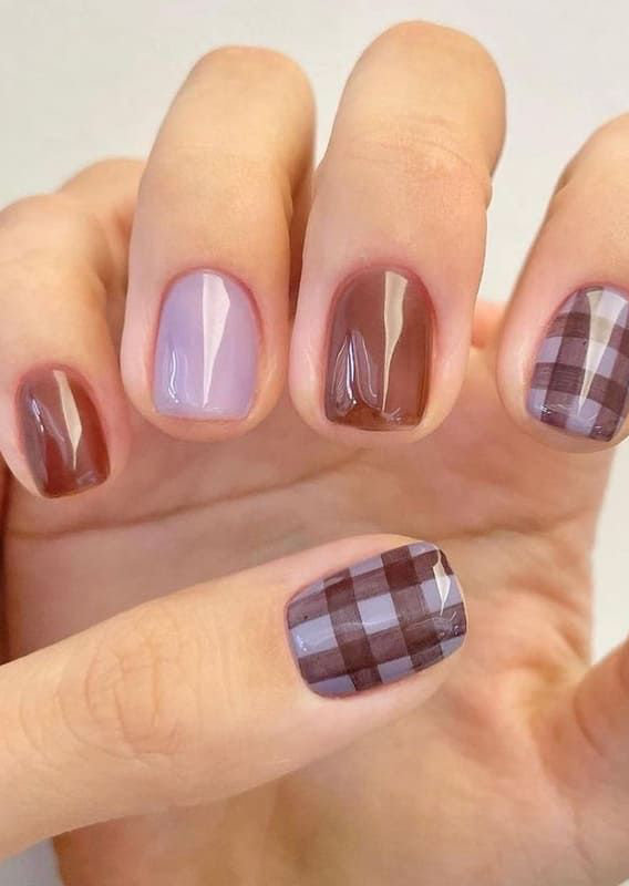 نقشة الـPlaid صيحة المناكير الأكثر رواجا هذا الموسم!