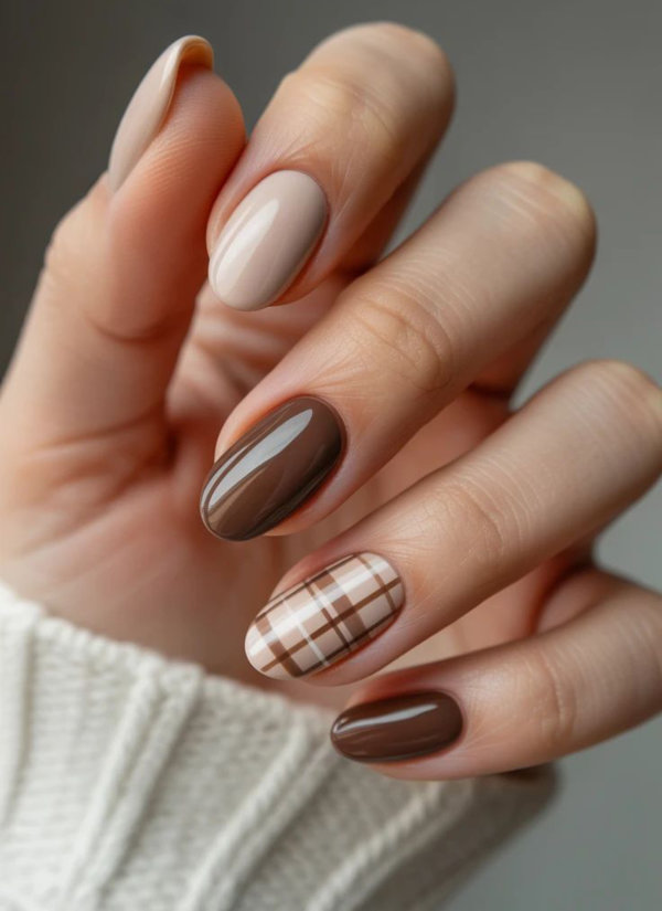 نقشة الـPlaid صيحة المناكير الأكثر رواجا هذا الموسم!