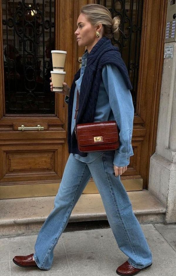 الدنيم المونوكروم لا يغيب عن الساحة حتى في الشتاء!