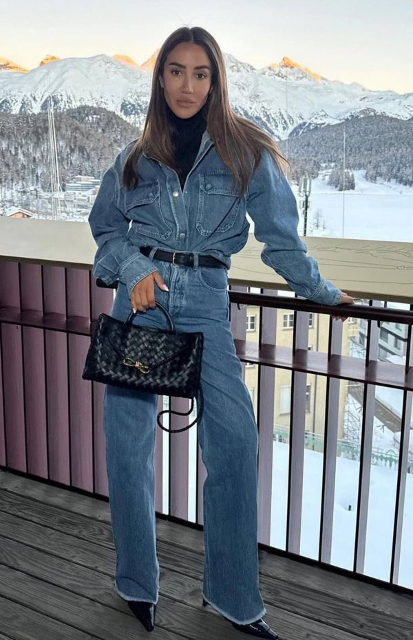 الدنيم المونوكروم لا يغيب عن الساحة حتى في الشتاء!